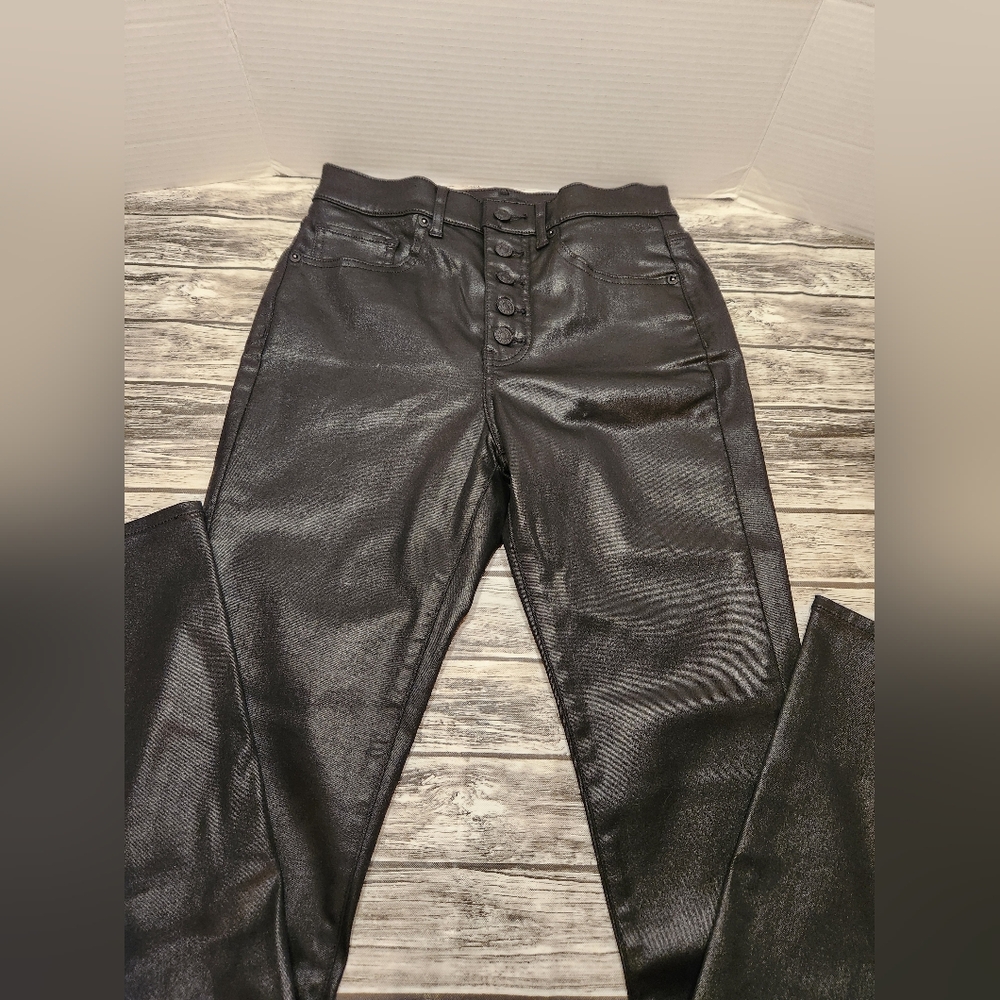 Womens Express High‎ Rise Black Pants 4 Long